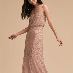 BHLDN Dress. Size 10. Nude/Blush. Worn once and in excellent condition!